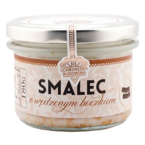 Smalec z wędzonym boczkiem 180g