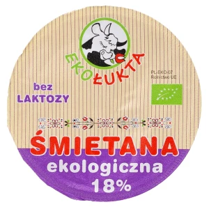 Śmietana 18% bez laktozy 200g