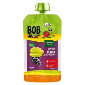 Przecier Bob Snail  jabłko czarna porzeczka 120g
