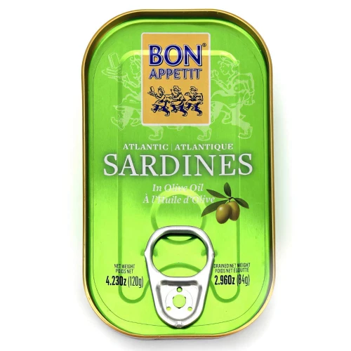 Sardynki portugalskie w oliwie z oliwek Bon Appetit 120g – ekskluzywne przetwory rybne z Azorów