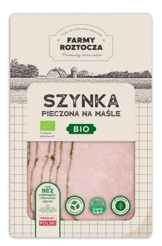 szynka pieczona na maśle bio 100 g plastry
